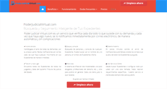 Desktop Screenshot of poderjudicialvirtual.com