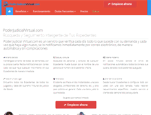 Tablet Screenshot of poderjudicialvirtual.com